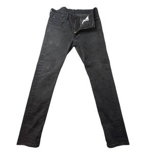 Levi's 519 Jeans Mens 33x32 (32x29) Black Extreme Skinny Fit Stretch Denim Pants